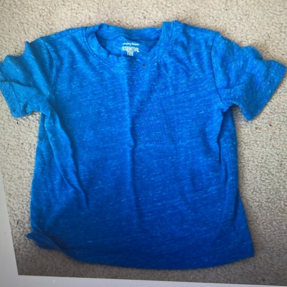 Solid blue short sleeve shirt by Jumping Beans 4T